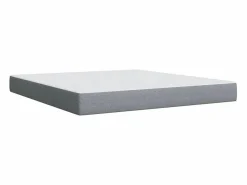 Cama box spring con colchón tela claro 180x200 cm^Clicnbuy