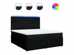 Clicnbuy Somier - 180X200Cm|Cama box spring con colchón tela 180x200 cm