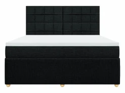 Clicnbuy Somier - 180X200Cm|Cama box spring con colchón tela 180x200 cm