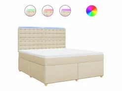 Clicnbuy Base De Cama De Láminas|Cama box spring con colchón tela color 180x200 cm