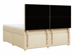 Clicnbuy Base De Cama De Láminas|Cama box spring con colchón tela color 180x200 cm