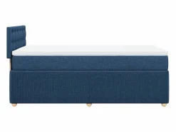 Cama box spring con colchón tela 90x190 cm^Clicnbuy