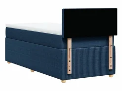 Cama box spring con colchón tela 90x190 cm^Clicnbuy