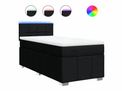 Cama box spring con colchón tela 90x190 cm^Clicnbuy New