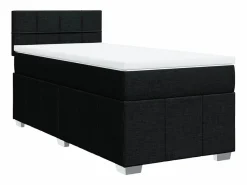 Cama box spring con colchón tela 90x190 cm^Clicnbuy New