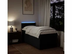 Cama box spring con colchón tela 90x190 cm^Clicnbuy New