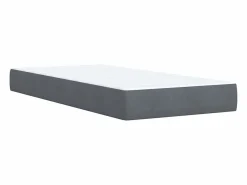 Cama box spring con colchón terciopelo oscuro 90x190 cm^Clicnbuy New