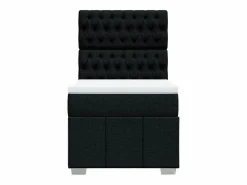 Cama box spring con colchón tela 90x190 cm^Clicnbuy New