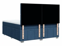 Cama box spring con colchón tela 200x200 cm^Clicnbuy Discount