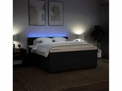 Clicnbuy Somier - 180X200Cm|Cama box spring con colchón tela 180x200 cm