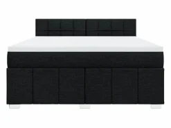 Clicnbuy Somier - 180X200Cm|Cama box spring con colchón tela 180x200 cm