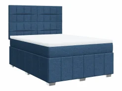 Clicnbuy Somier - 160X200Cm|Cama box spring con colchón tela 160x200 cm