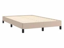 Cama box spring con colchón cuero sintético capuchino 120x190cm^Clicnbuy Clearance