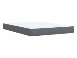 Clicnbuy Base De Cama De Láminas|Somier - 140X190Cm|Cama box spring con colchón terciopelo oscuro 140x190 cm
