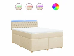 Cama box spring con colchón tela color 160x200 cm^Clicnbuy Hot