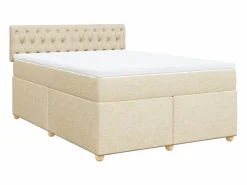 Cama box spring con colchón tela color 160x200 cm^Clicnbuy Hot