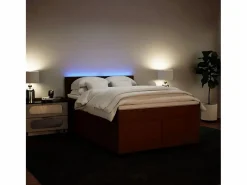 Clicnbuy Base De Cama De Láminas|Somier - 160X200Cm|Cama box spring con colchón terciopelo 160x200 cm