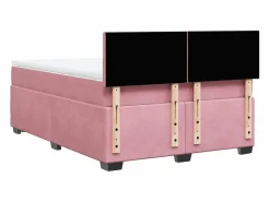 Clicnbuy Base De Cama De Láminas|Somier - 160X200Cm|Cama box spring con colchón terciopelo 160x200 cm