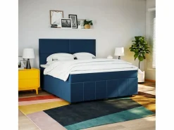Cama box spring con colchón tela 180x200 cm^Clicnbuy