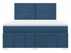 Cama box spring con colchón tela 180x200 cm^Clicnbuy