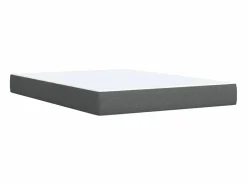 Clicnbuy Somier - 160X200Cm|Cama box spring con colchón tela oscuro 160x200 cm