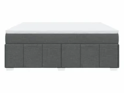 Clicnbuy Somier - 180X200Cm|Cama box spring con colchón tela oscuro 180x200 cm