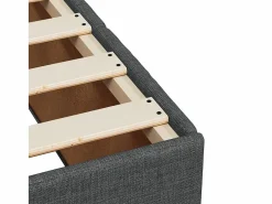 Clicnbuy Somier - 180X200Cm|Cama box spring con colchón tela oscuro 180x200 cm