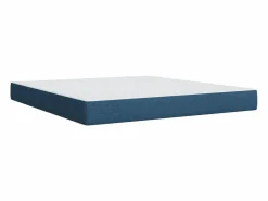 Clicnbuy Cama box spring con colchón tela 180x200 cm Azul Sale