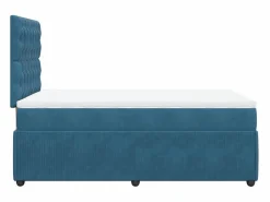 Clicnbuy Base De Cama De Láminas|Cama box spring con colchón terciopelo oscuro 120x200 cm