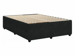 Cama box spring con colchón terciopelo 140x190 cm^Clicnbuy Online