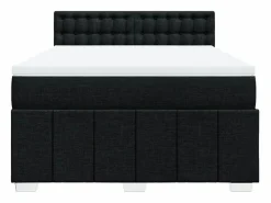 Clicnbuy Somier - 160X200Cm|Cama box spring con colchón tela 160x200 cm