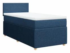 Clicnbuy Base De Cama De Láminas|Somier - 90X190Cm|Cama box spring con colchón tela 90x190 cm