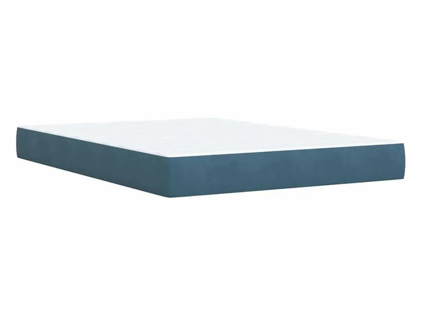 Cama box spring con colchón terciopelo 140x200 cm^Clicnbuy Online