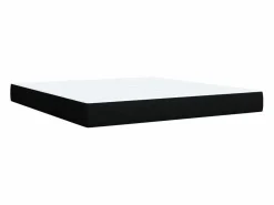 Clicnbuy Cama box spring con colchón tela 180x200 cm Negro Online