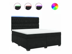 Clicnbuy Somier - 180X200Cm|Cama box spring con colchón terciopelo 180x200 cm