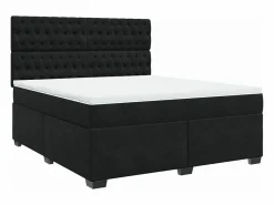 Clicnbuy Somier - 180X200Cm|Cama box spring con colchón terciopelo 180x200 cm