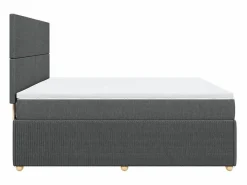 Clicnbuy Base De Cama De Láminas|Somier - 180X200Cm|Cama box spring con colchón tela oscuro 180x200 cm