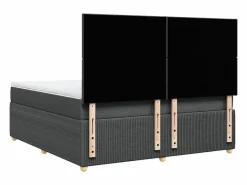 Clicnbuy Base De Cama De Láminas|Somier - 180X200Cm|Cama box spring con colchón tela oscuro 180x200 cm