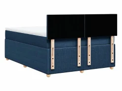 Cama box spring con colchón tela 160x200 cm^Clicnbuy Best
