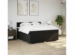 Clicnbuy Somier - 180X200Cm|Cama box spring con colchón tela 180x200 cm