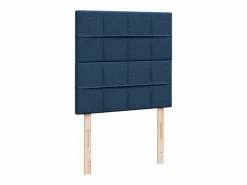 Clicnbuy Cama box spring con colchón tela 90x190 cm Azul Discount