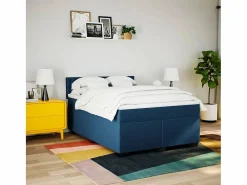 Clicnbuy Base De Cama De Láminas|Cama box spring con colchón tela 160x200 cm