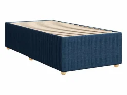 Clicnbuy Cama box spring con colchón tela 90x190 cm Azul New