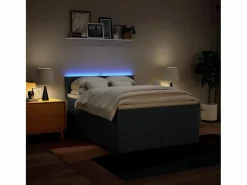 Clicnbuy Base De Cama De Láminas|Cama box spring con colchón tela 160x200 cm