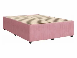 Cama box spring con colchón terciopelo 160x200 cm^Clicnbuy Hot