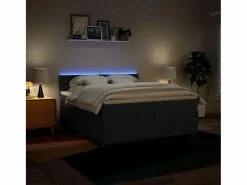 Cama box spring con colchón tela 180x200 cm^Clicnbuy Online