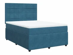 Clicnbuy Base De Cama De Láminas|Cama box spring con colchón terciopelo 140x200 cm
