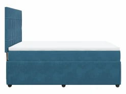 Clicnbuy Base De Cama De Láminas|Cama box spring con colchón terciopelo 140x200 cm