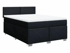 Clicnbuy Base De Cama De Láminas|Cama box spring con colchón tela 160x200 cm