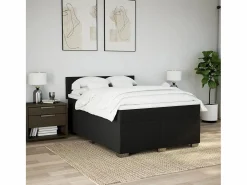 Clicnbuy Base De Cama De Láminas|Cama box spring con colchón tela 160x200 cm